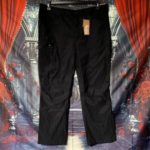 Eddie Bauer Rainier Pants Men's 36x30 Black Straight Gorpcore Hiking Travel